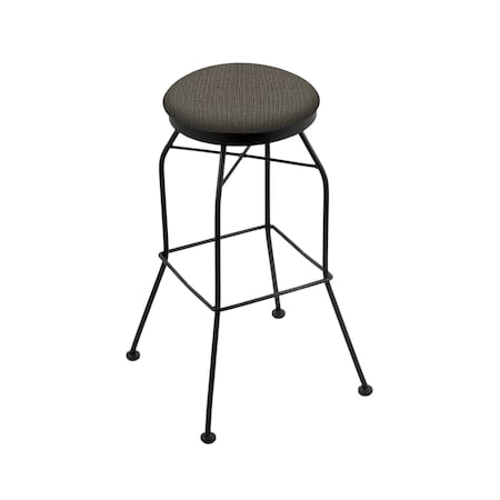 Holland Bar Stool Co 25" Swivel Counter Stool, Black Wrinkle, Graph Chalice Seat 302025BW019